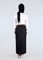 Tesettür giyim SİYAH T 6835 Sina Tesettür 6810 Etek-Alv Fashion