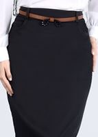 Tesettür giyim SİYAH T 6835 Sina Tesettür 6810 Etek-Alv Fashion