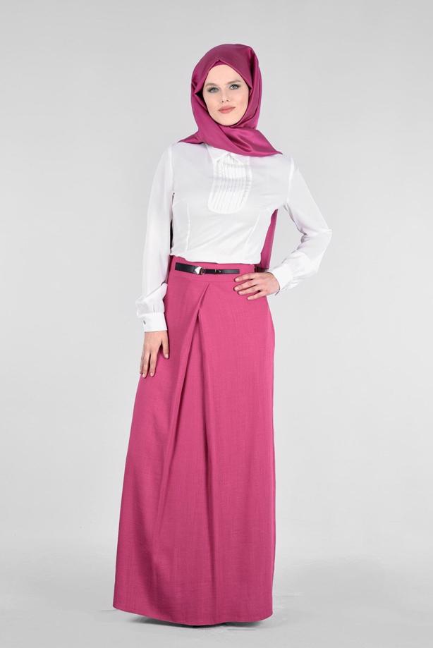 Hijab clothing  T 6869 Ezgim Tesettür Etek-Alv Fashion - TRENDTESETTÜR