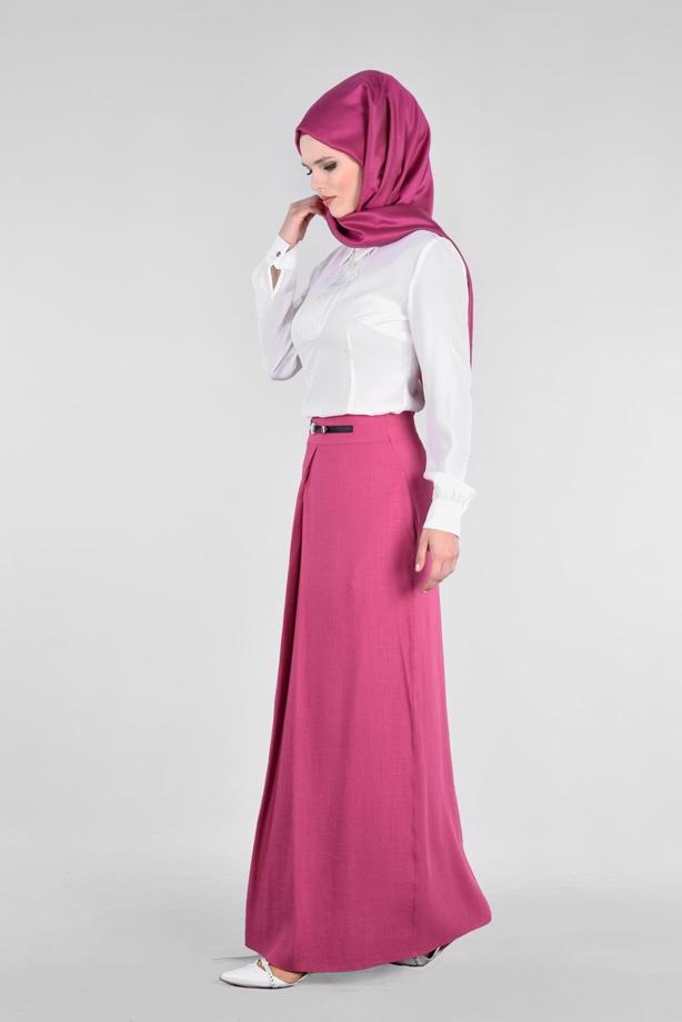 Hijab clothing  T 6869 Ezgim Tesettür Etek-Alv Fashion - TRENDTESETTÜR