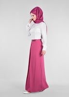 Tesettür giyim FUŞYA T 6869 Ezgim Tesettür Etek-Alv Fashion