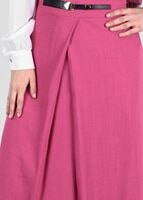 Tesettür giyim FUŞYA T 6869 Ezgim Tesettür Etek-Alv Fashion