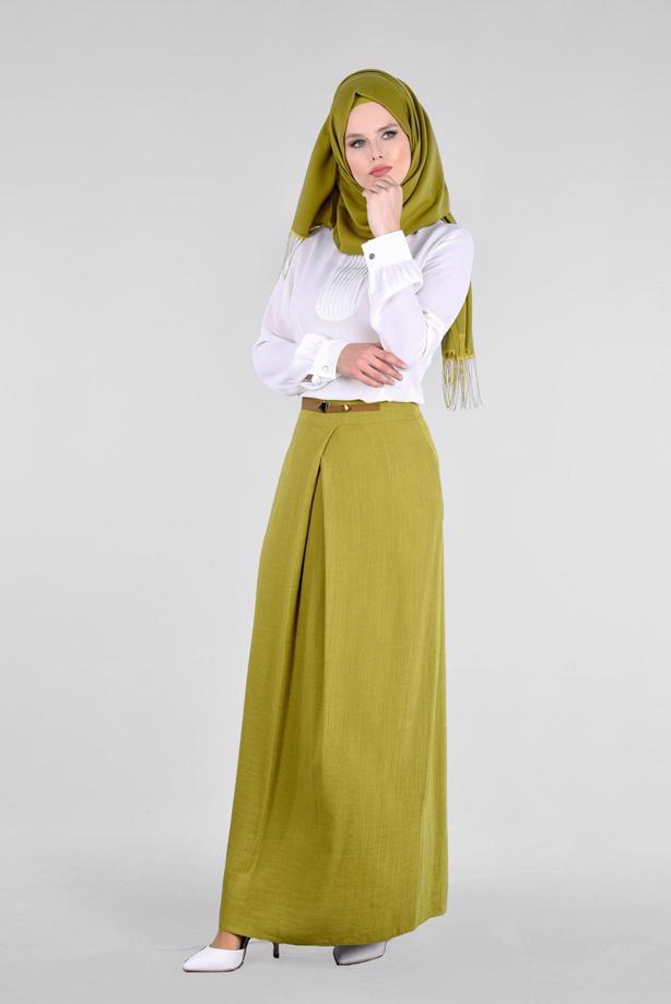 Vêtements hijab  T 6869 Ezgim Tesettür Etek-Alv Fashion - TRENDTESETTÜR