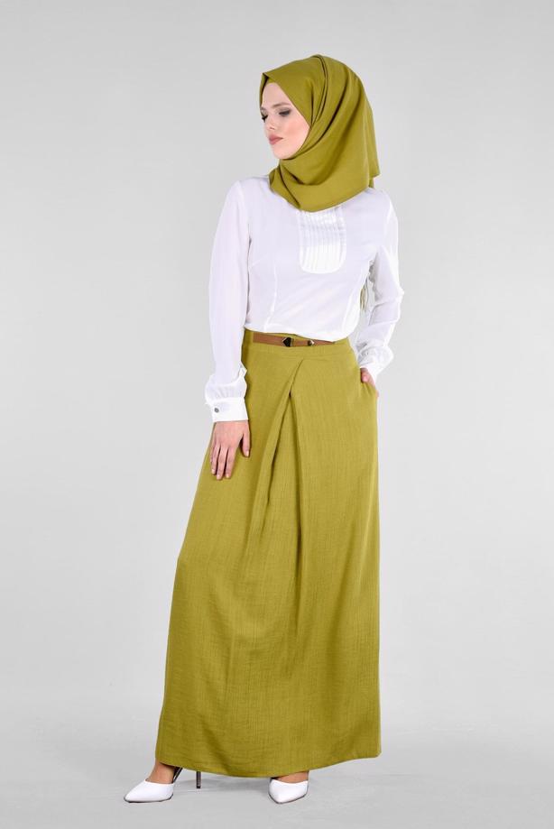 Vêtements hijab  T 6869 Ezgim Tesettür Etek-Alv Fashion - TRENDTESETTÜR