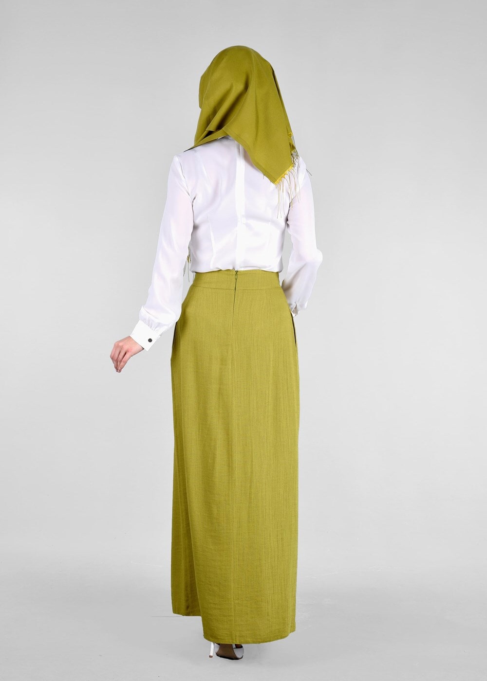 Vêtements hijab VERT T 6869 Ezgim Tesettür Etek-Alv Fashion