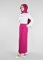 Tesettür giyim FUŞYA T 6870 43658 Tesettür Etek-Alv Fashion