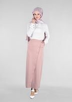 Tesettür giyim PUDRA T 6870 43658 Tesettür Etek-Alv Fashion