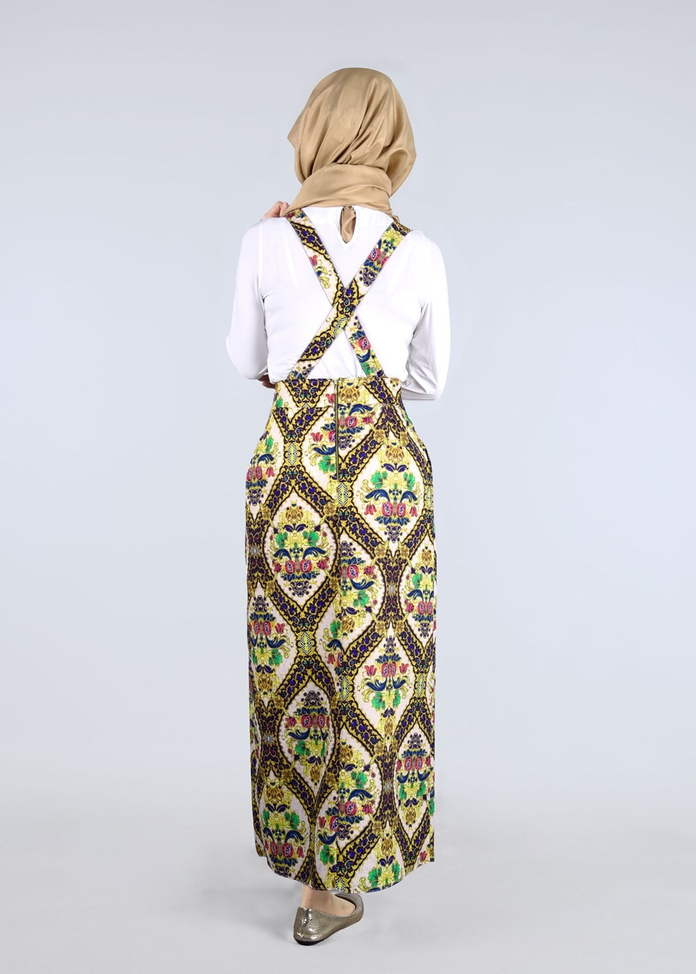 Tesettür giyim SİYAH T 6876 Almina Tesettür 30011 Etek-Alv Fashion