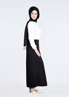 Tesettür giyim SİYAH T 6878 Elite Tesettür 11620 Etek-Alv Fashion