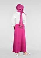 Tesettür giyim FUŞYA T 6880 Ilgın Tesettür 43658 Etek-Alv Fashion