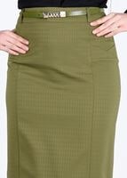 Tesettür giyim YEŞİL T 6881 Görkem Etek-Alv Fashion