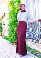 Tesettür giyim MOR T 6882 Camilia Tesettür Etek-Alv Fashion