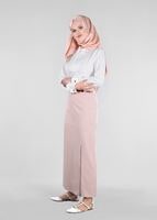 Tesettür giyim BEJ T 6907 Berta 43625 Tesettür Etek-Alv Fashion