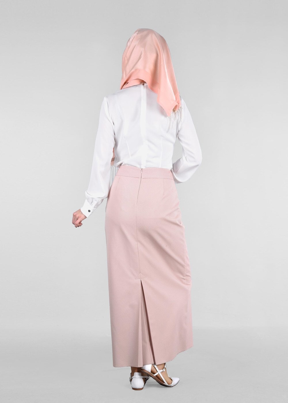 Tesettür giyim BEJ T 6907 Berta 43625 Tesettür Etek-Alv Fashion