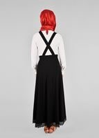 Vêtements hijab NOIR T 7024 Işıl Lıfe-Güpür Detaylı Etek