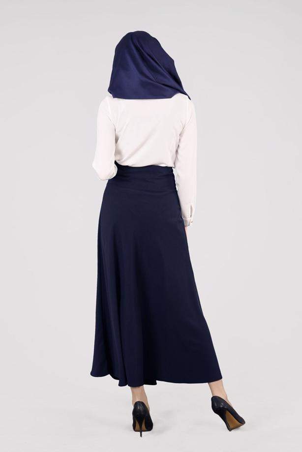 Vêtements hijab  T 8014 Işıl Lıfe-Kemerli Etek - TRENDTESETTÜR