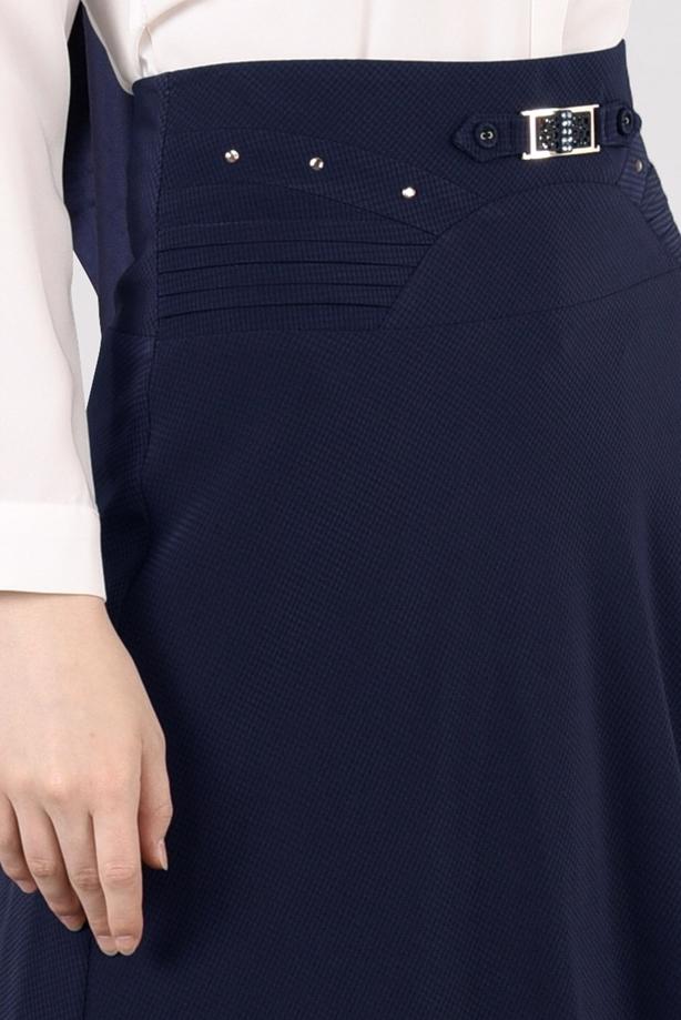 Vêtements hijab  T 8014 Işıl Lıfe-Kemerli Etek - TRENDTESETTÜR