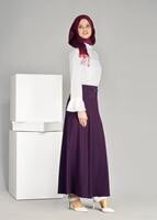 Hijab clothing PLUM T 8014 Işıl Lıfe-Kemerli Etek