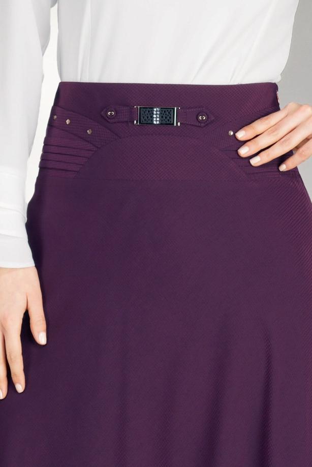 Vêtements hijab  T 8014 Işıl Lıfe-Kemerli Etek - TRENDTESETTÜR