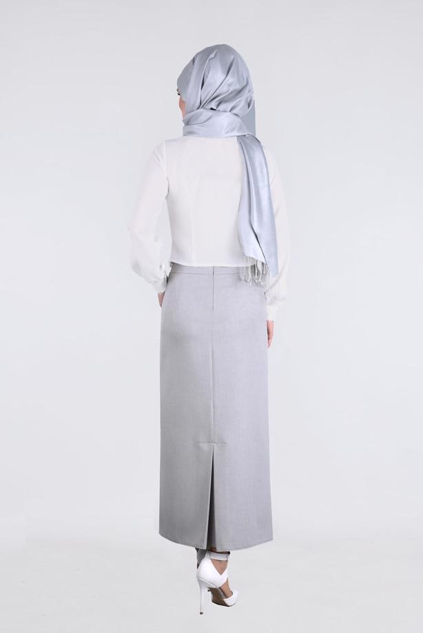 Vêtements hijab  T 8629 Dar Kesim Etek-Ers Fashion - TRENDTESETTÜR