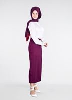 Vêtements hijab POURPRE T 8629 Dar Kesim Etek-Ers Fashion