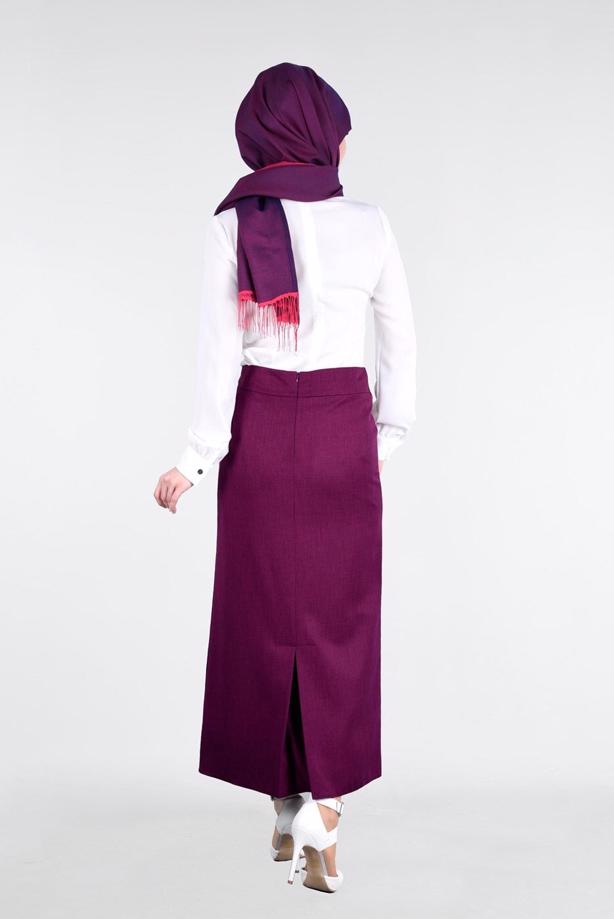 Vêtements hijab  T 8629 Dar Kesim Etek-Ers Fashion - TRENDTESETTÜR