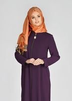 Tesettür giyim MOR T 90971 Elegance-Nakış Detaylı Ferace