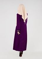 Tesettür giyim MÜRDÜM T 96106 Allday- Boncuk İşlemeli Ferace