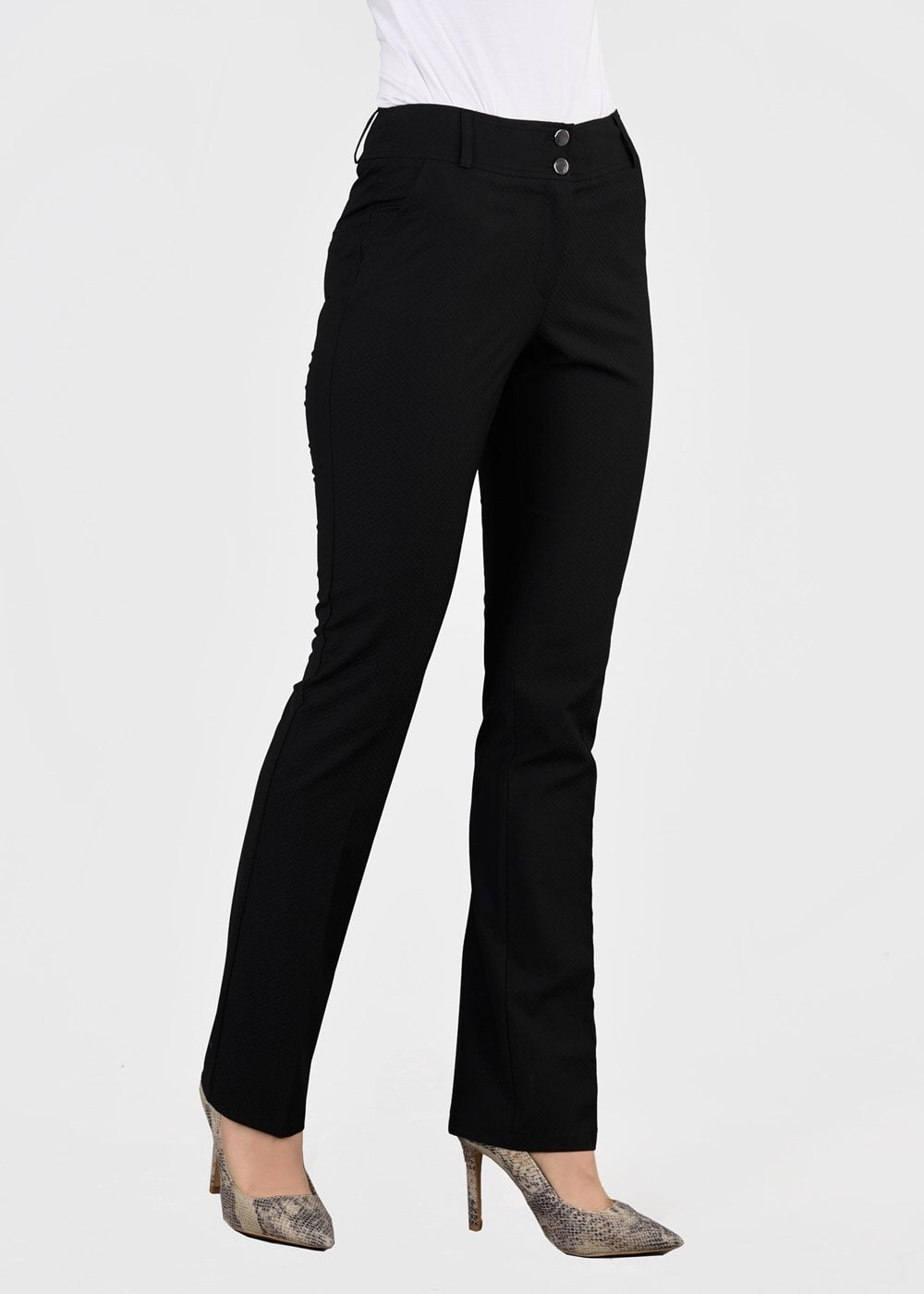 Tesettür giyim SİYAH T 7011 Ladin Pantolon-Alv Fashion