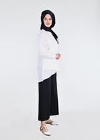 Tesettür giyim SİYAH T 0204 Kapri Pantolon-Pr Collection
