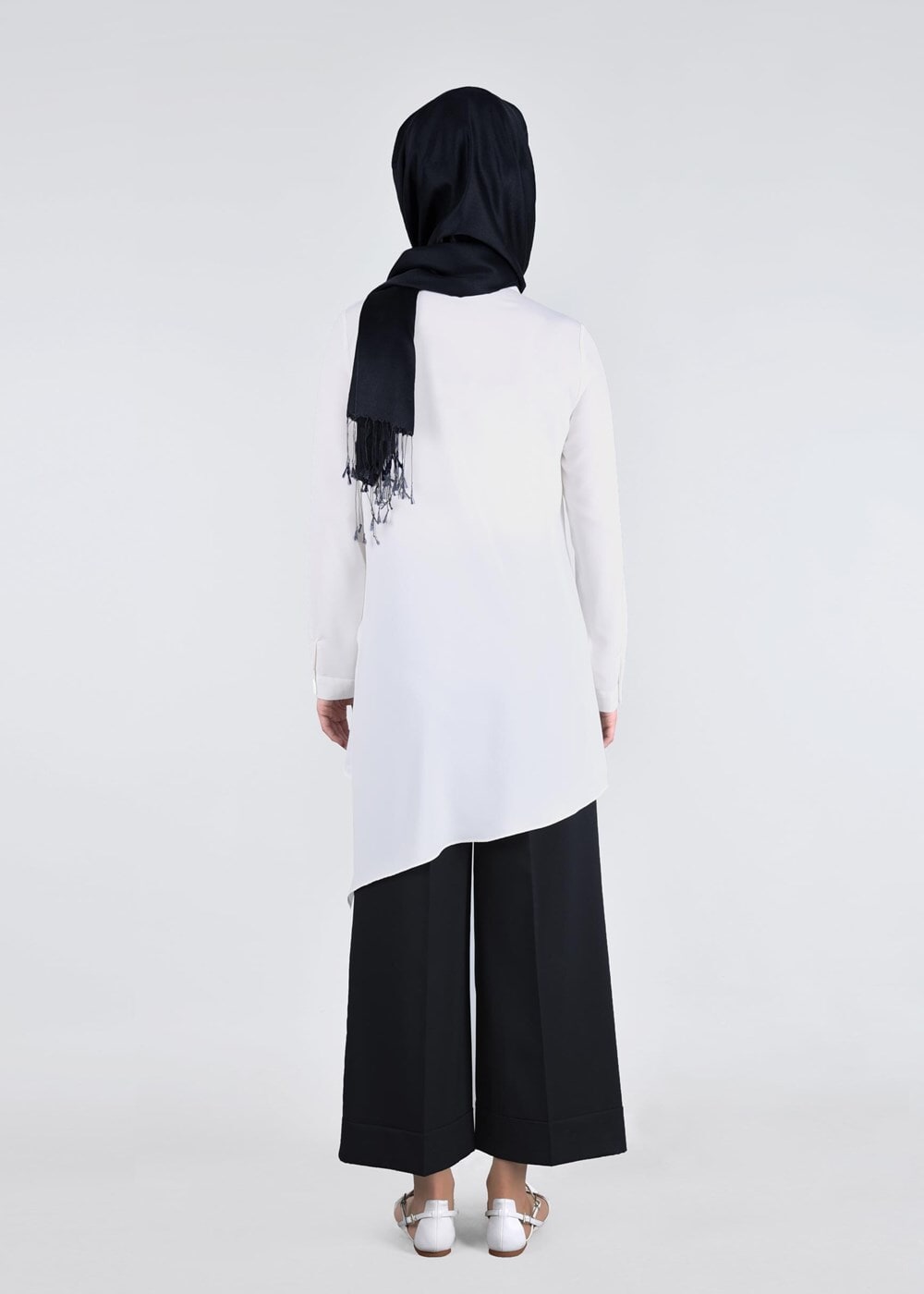 Tesettür giyim SİYAH T 0204 Kapri Pantolon-Pr Collection