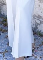 Tesettür giyim KREM EN BOY LİKRALI PANTOLON 1009