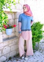 Tesettür giyim PUDRA EN BOY LİKRALI PANTOLON 1009