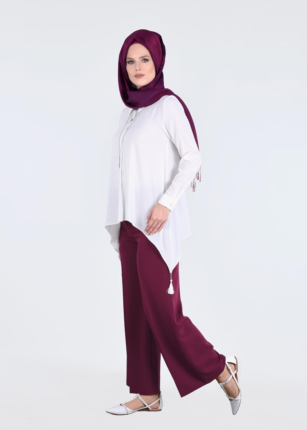 Vêtements hijab POURPRE Pantalon T 1009 