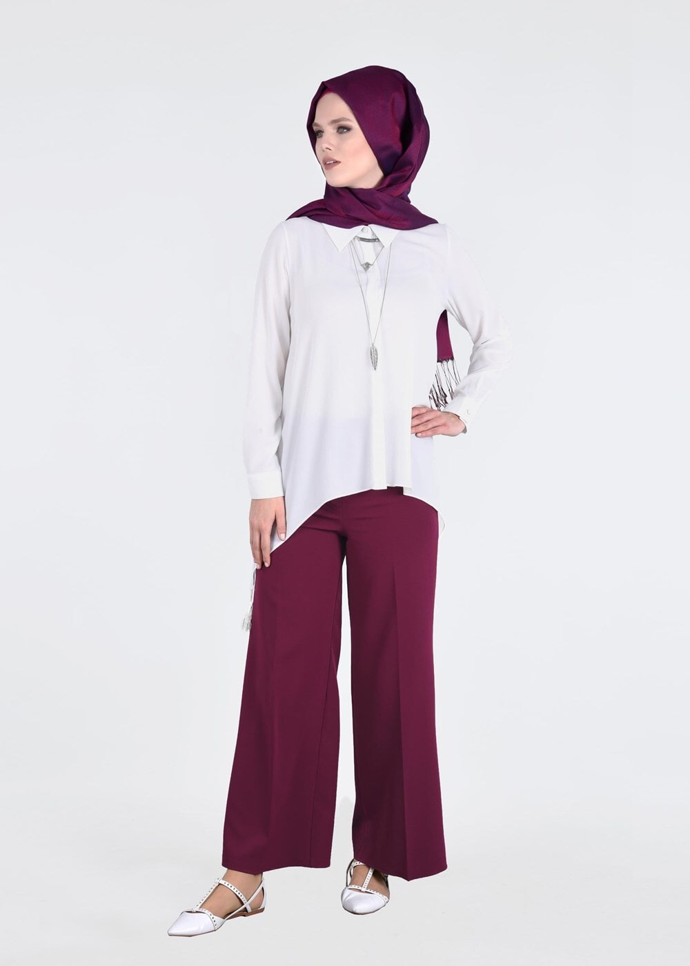 Vêtements hijab POURPRE Pantalon T 1009 