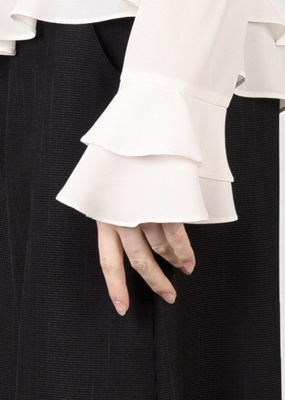 Tesettür giyim SİYAH T 4805 ModaBu- Petek Kumaş Pantolon