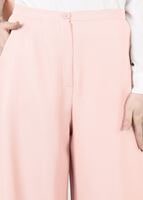 Tesettür giyim PUDRA T 4805 ModaBu- Petek Kumaş Pantolon