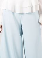 Tesettür giyim YEŞİL T 4805 ModaBu- Petek Kumaş Pantolon