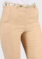 Tesettür giyim KAHVE T 6252 Klasik Kesim Pantolon-Magazin