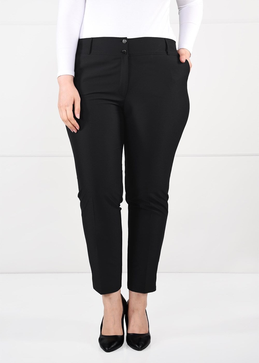 Vêtements hijab NOIR T 7010 Buğu 8017 Pantolon-Alv Fashion