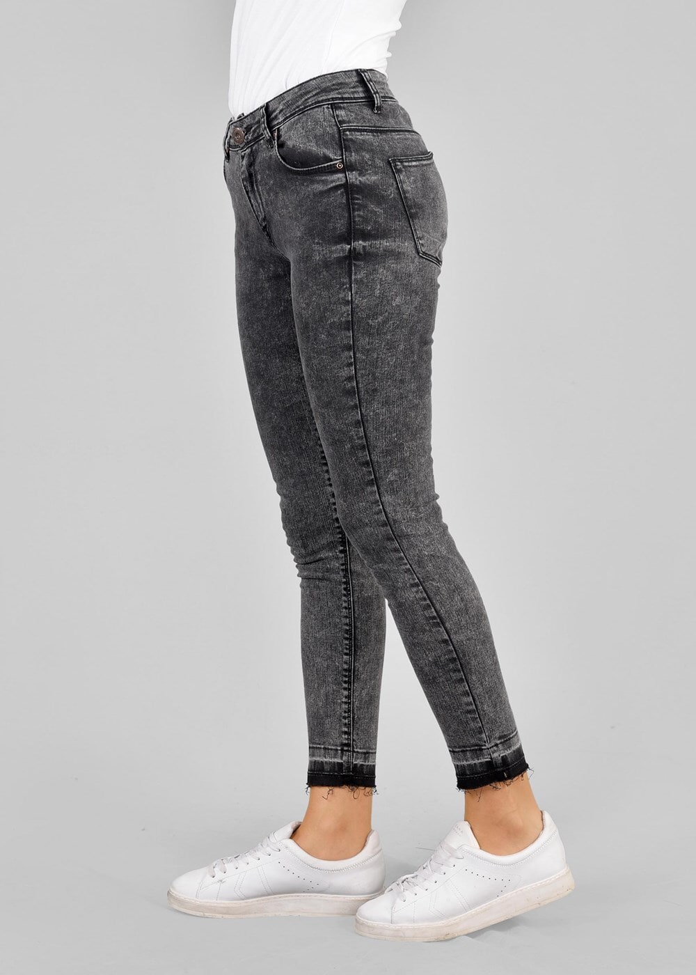 Tesettür giyim SİYAH T 7191 Corpa Denim Pantolon-Alv Fashion