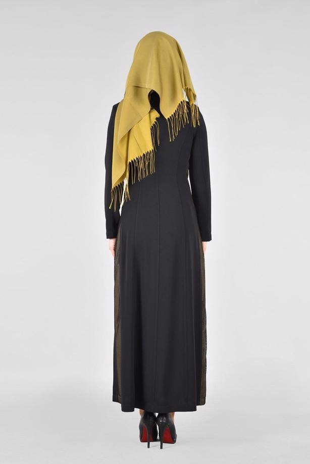 Vêtements hijab  T 1705 Virona Tesettür Pardesü-Alv Fashion - TRENDTESETTÜR