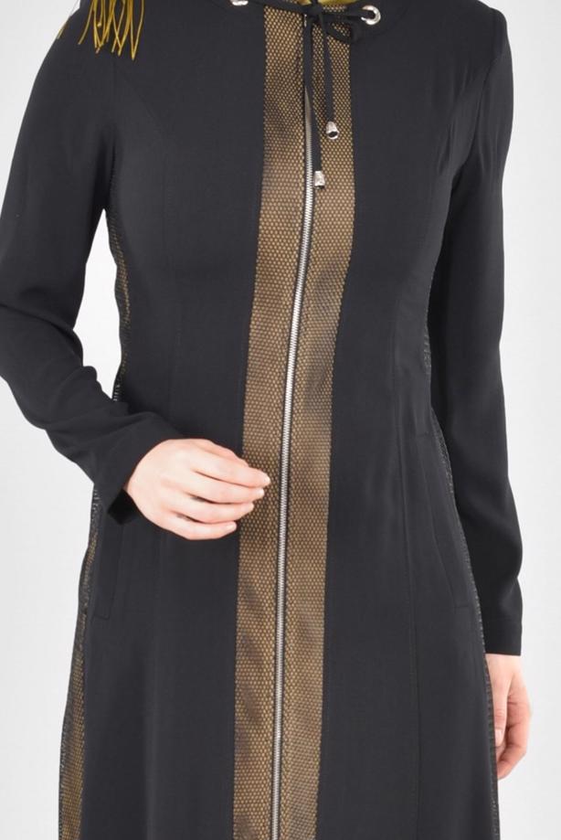 Tesettür giyim  T 1705 Virona Tesettür Pardesü-Alv Fashion - TRENDTESETTÜR