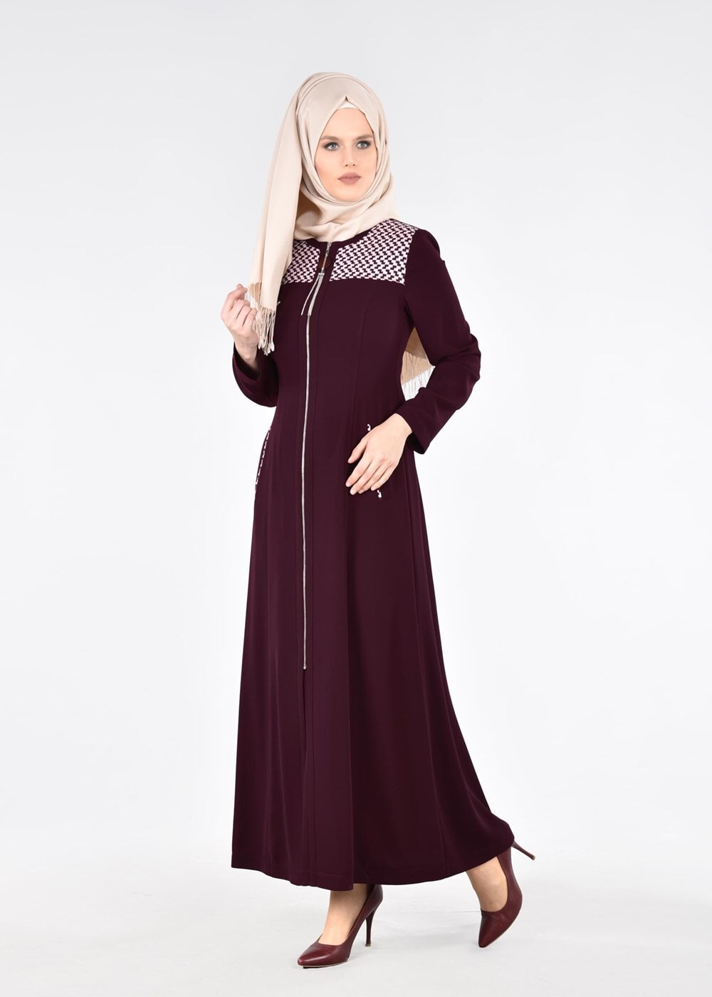 Tesettür giyim MÜRDÜM T 1708 Farah Tesettür Pardesü-Alv Fashion
