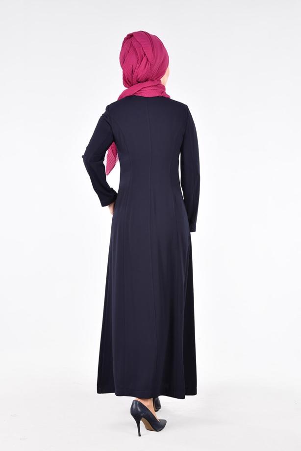 Vêtements hijab  T 1708 Farah Tesettür Pardesü-Alv Fashion - TRENDTESETTÜR