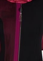 Tesettür giyim SİYAH T 1714 Picasso Tesettür Pardesü-Alv Fashion