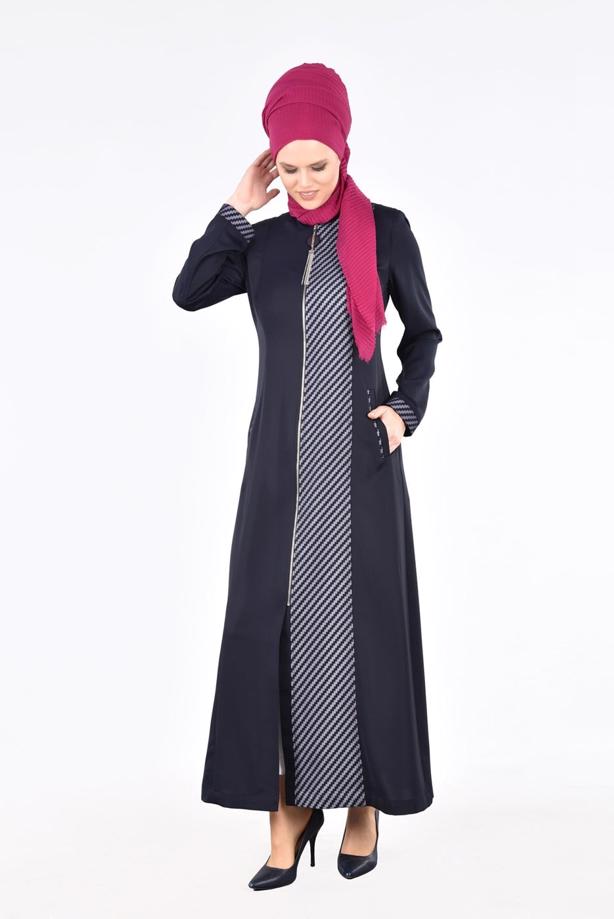 Vêtements hijab  T 1716 Elite Tesettür Pardesü-Alv Fashion - TRENDTESETTÜR