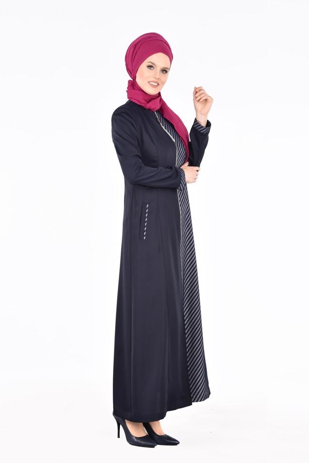 Vêtements hijab  T 1716 Elite Tesettür Pardesü-Alv Fashion - TRENDTESETTÜR