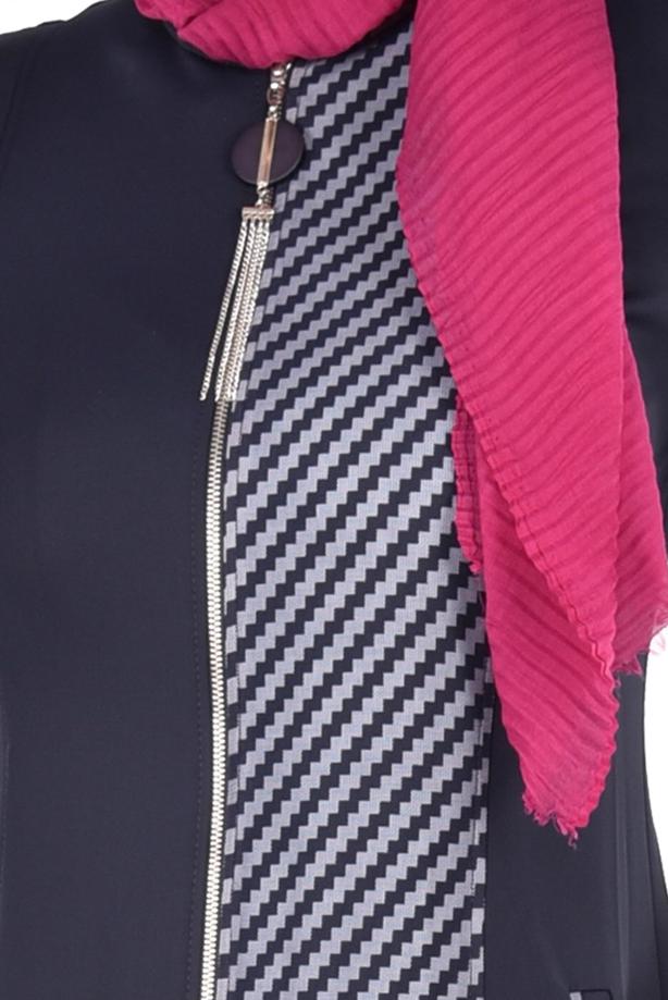 Vêtements hijab  T 1716 Elite Tesettür Pardesü-Alv Fashion - TRENDTESETTÜR