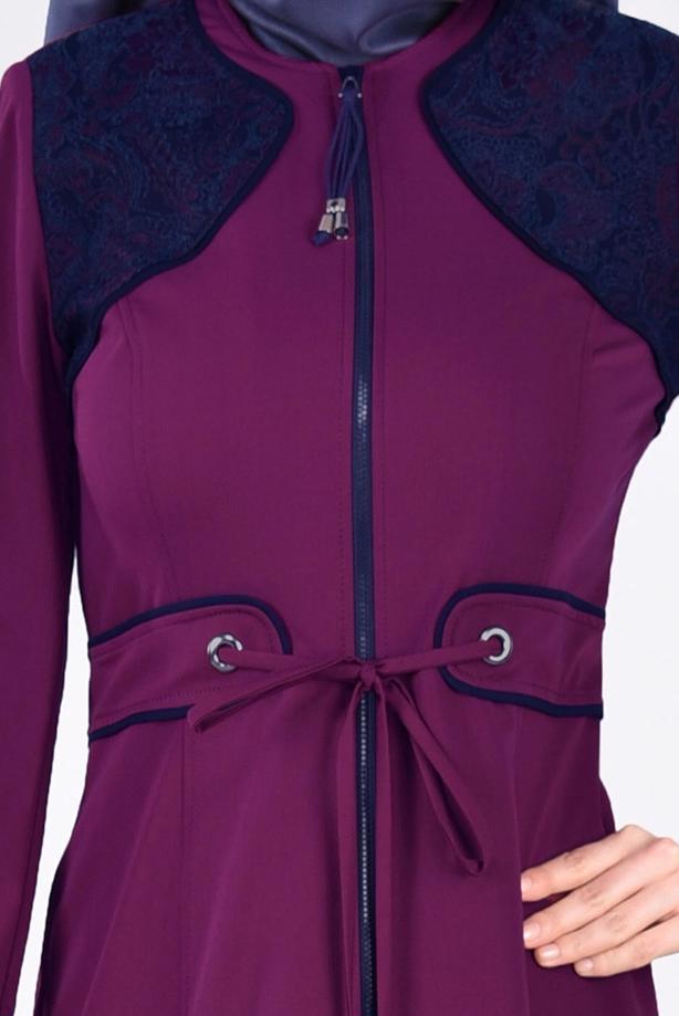 Vêtements hijab  T 1769 Lila 43597 Pardesü -Alv Fashion - TRENDTESETTÜR